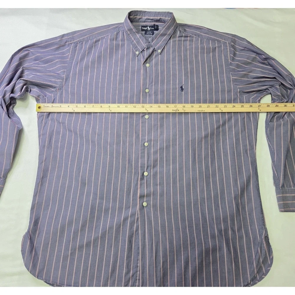 Ralph Lauren Men's Vtg XL‎ McMeel LS Button-Down Shirt Americana Heritage Luxury